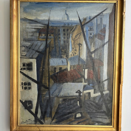 Ternand Timeless Cityscape Oil Painting "Rooftop View" French Artwork Holland Art Shop