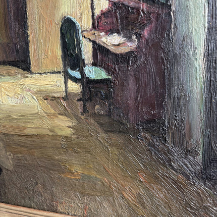 Detailed Interior Oil Painting "Arched Doorway" Handcrafted Artwork Holland Art Shop