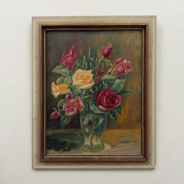 Expressive Floral Still Life Oil Painting "Vase Flowers" Traditional Art Holland Art Shop