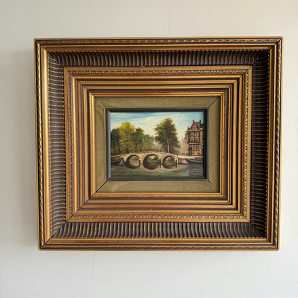 Classic Cityscape Oil Painting "Ornate Frame" Original Artwork Holland Art Shop