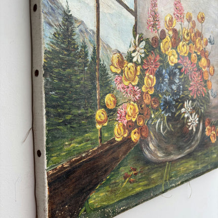 Handcrafted Floral Still Life Oil Painting "Yellow Bouquet" Traditional Artwork Holland Art Shop