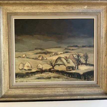 Timeless Winter Landscape Oil Painting "Framed Painting" Detailed Art Holland Art Shop