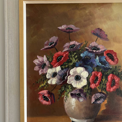 Traditional Floral Still Life Oil Painting "Flower Vase" Handcrafted Artwork Holland Art Shop
