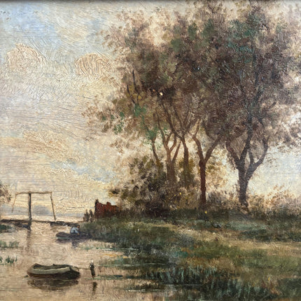 Rustic Seascape Oil Painting "Framed Painting" Expressive Small Artwork Holland Art Shop