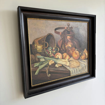 Handcrafted Still Life Oil Painting "Copper Kettle" Refined Large Art Holland Art Shop