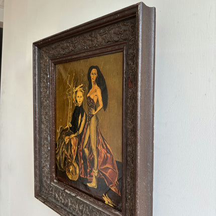Timeless Figurative Oil Painting "Two Women" Refined Artwork Holland Art Shop