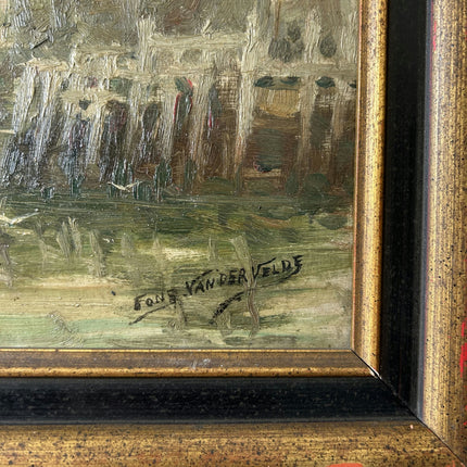 Refined Harbor Scene Oil Painting "Sailing Boat" Traditional Art Holland Art Shop