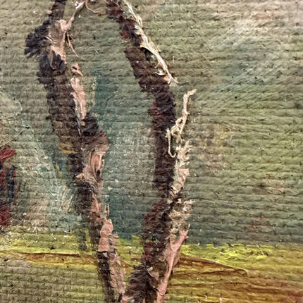 Detailed Landscape Oil Painting "Autumn Tree" Traditional Small Art Holland Art Shop