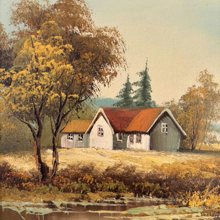 Rustic Landscape Oil Painting "Country House" Detailed Art Holland Art Shop