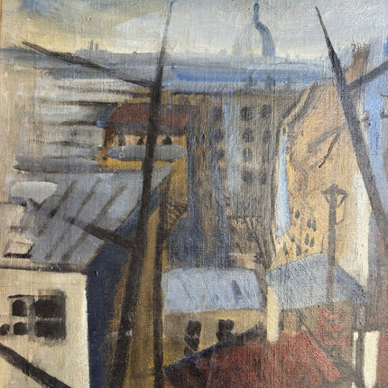 Ternand Timeless Cityscape Oil Painting "Rooftop View" French Artwork Holland Art Shop