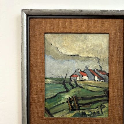 Classic Farm Oil Painting "Thatched Cottage" Refined Art Holland Art Shop
