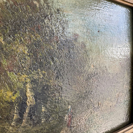 Detailed Landscape Oil Painting "Gilded Frame" Elegant Small Artwork Holland Art Shop