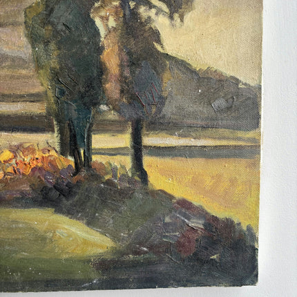 Traditional Landscape Oil Painting "Lone Tree" Handcrafted Art Holland Art Shop