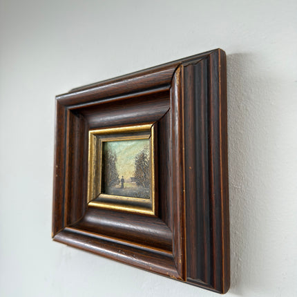 Original Landscape Oil Painting "Framed Painting" Rustic Small Art