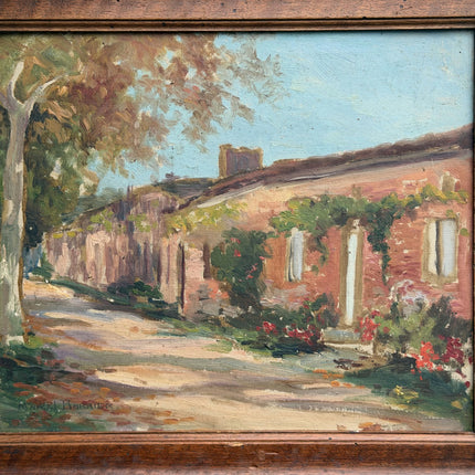 Authentic Landscape Oil Painting "Country Road" Elegant Small Art Holland Art Shop