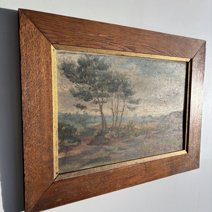 Elegant Landscape Oil Painting "Pine Trees" Original Art Holland Art Shop