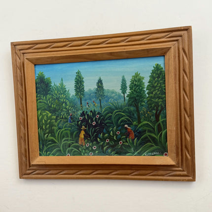 Detailed Figurative Oil Painting "Wooden Frame" Authentic Art Holland Art Shop