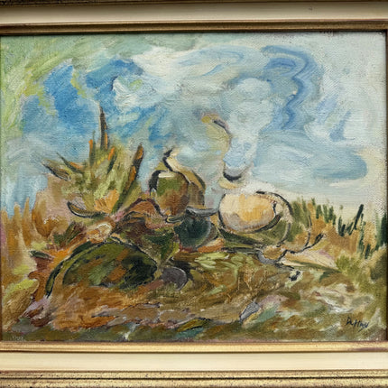 Handcrafted Landscape Oil Painting "Sunflowers Still" Traditional Artwork Holland Art Shop