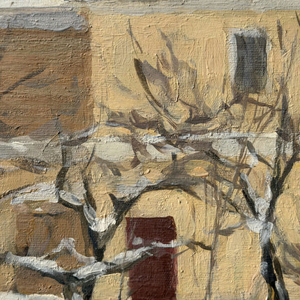 Aleksandr Anatoljevitsj Zakalski Winter Landscape Oil Painting "Yellow" Art Holland Art Shop