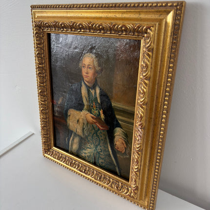 Remarkable Oil Painting Portrait "Noble Figure" Intriguing Small Artwork