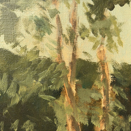 Authentic Landscape Oil Painting "Oak Trees" Traditional Artwork Holland Art Shop