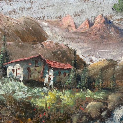 Timeless Landscape Oil Painting "Mountain Stream" Handcrafted Art Holland Art Shop