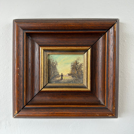 Original Landscape Oil Painting "Framed Painting" Rustic Small Art