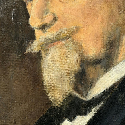 Detailed Portrait Oil Painting "Bearded Man" Vintage Artwork Holland Art Shop