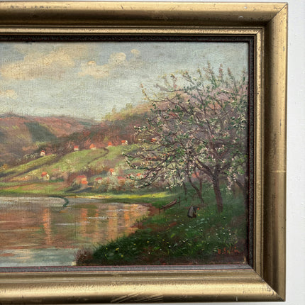 Original Landscape Oil Painting "Framed Painting" Detailed Artwork Holland Art Shop