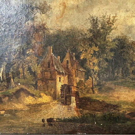 Detailed Scenery Oil Painting "Framed Painting" Original Small Art Holland Art Shop