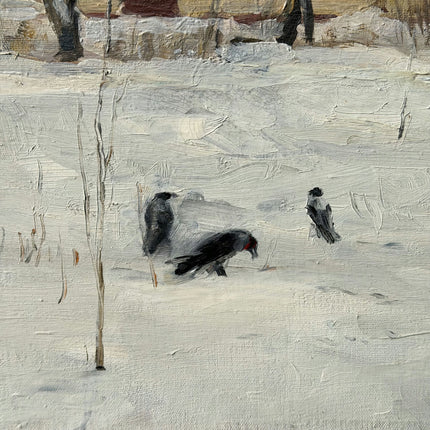 Aleksandr Anatoljevitsj Zakalski Winter Landscape Oil Painting "Yellow" Art Holland Art Shop