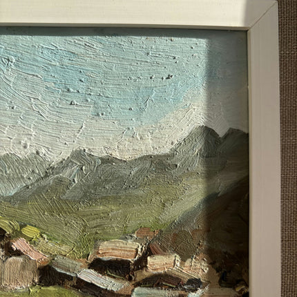 Classic Landscape Oil Painting "Painted Frame" Elegant Small Artwork Holland Art Shop