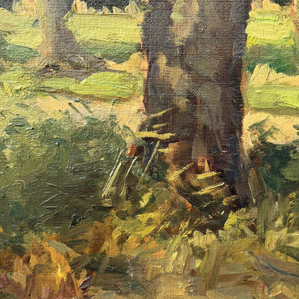 Authentic Landscape Oil Painting "Oak Trees" Traditional Artwork Holland Art Shop