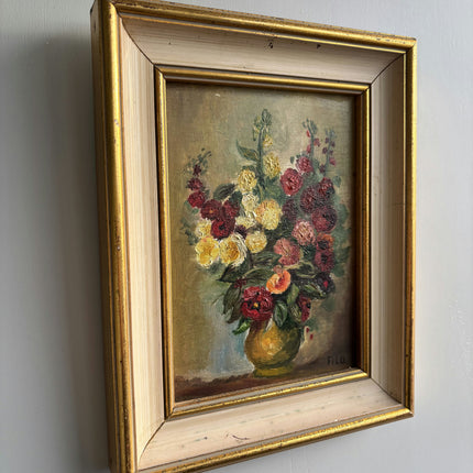 Classic Floral Still Life Oil Painting "Flower Vase" Timeless Small Artwork Holland Art Shop