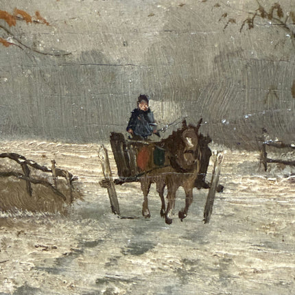 Authentic Winter Landscape Oil Painting "Framed Painting" Timeless Artwork Holland Art Shop