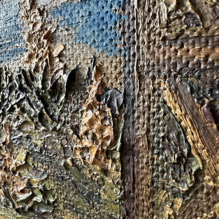 Vintage Seascape Oil Painting "Gilded Frame" Rustic Small Artwork Holland Art Shop