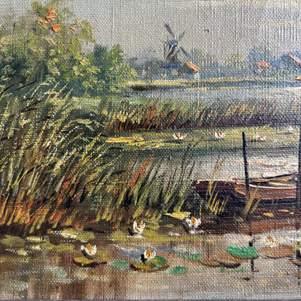 Expressive Landscape Oil Painting "Gilded Frame" Refined Artwork Holland Art Shop