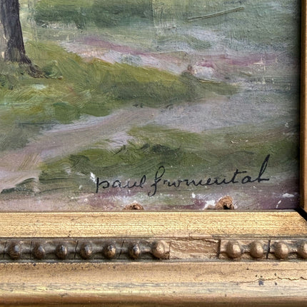 Authentic Landscape Oil Painting "Gilded Frame" Timeless Small Art Holland Art Shop