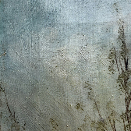 Handcrafted Landscape Oil Painting "Village Walkers" Timeless Small Artwork Holland Art Shop
