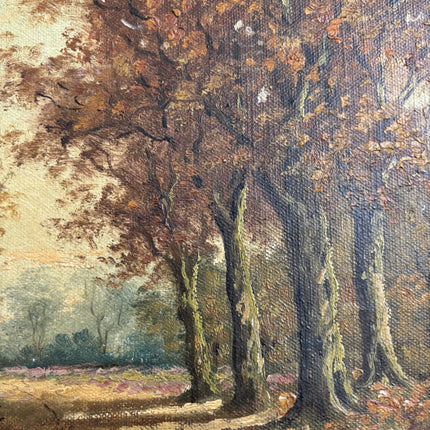 Detailed Landscape Oil Painting "Gilded Frame" Handcrafted Art Holland Art Shop