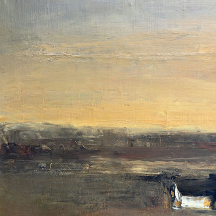 Detailed Landscape Oil Painting "Small House" Rustic Large Artwork Holland Art Shop