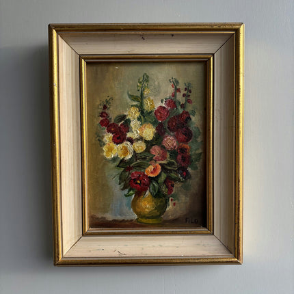 Classic Floral Still Life Oil Painting "Flower Vase" Timeless Small Artwork Holland Art Shop