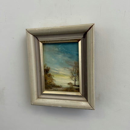 Vintage Landscape Oil Painting "Framed Painting" Authentic Small Art Holland Art Shop