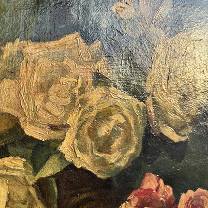 Timeless Floral Still Life Oil Painting "Vase Roses" Elegant Large Artwork Holland Art Shop