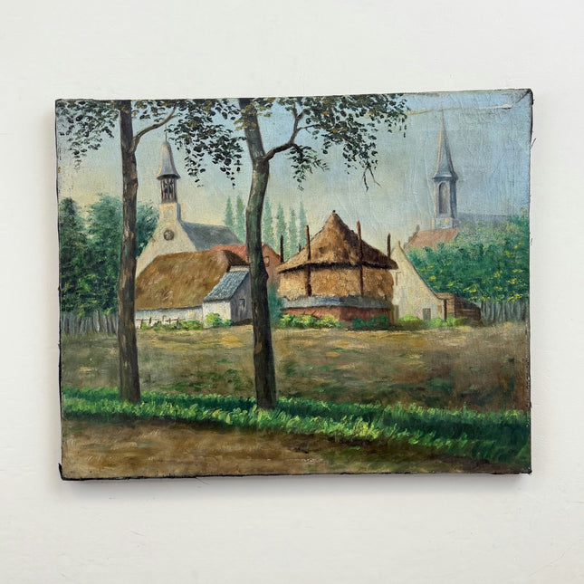 Vintage Still Life Oil Painting "Cardboard Backing" Traditional Art Holland Art Shop