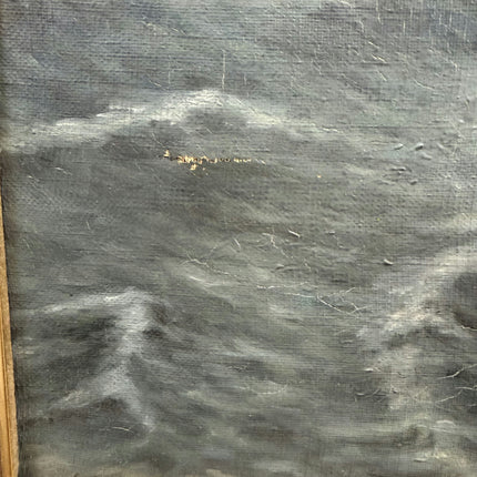 Expressive Seascape Oil Painting "Sailing Ship" Classic Large Artwork Holland Art Shop