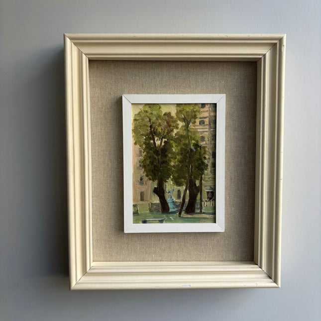 Timeless Cityscape Oil Painting "Framed Painting" Rustic Small Art Holland Art Shop