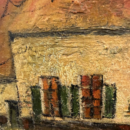 Rustic Farm Oil Painting "Thatched Cottage" Elegant Artwork Holland Art Shop