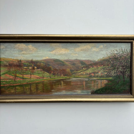 Original Landscape Oil Painting "Framed Painting" Detailed Artwork Holland Art Shop