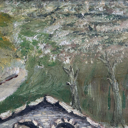 Refined Landscape Oil Painting "Stone Bridge" Traditional Art Holland Art Shop